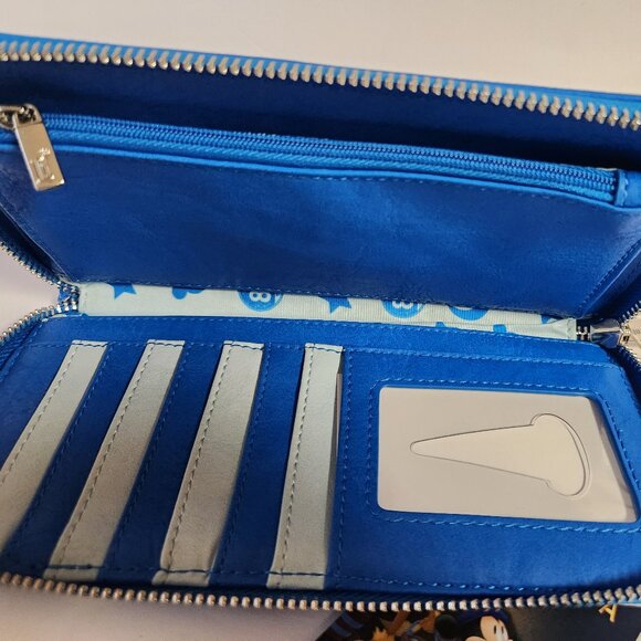 Loungefly Disney Fantasia Sorcerer Mickey Wallet Hard Tag Zip Around New - Picture 6 of 6